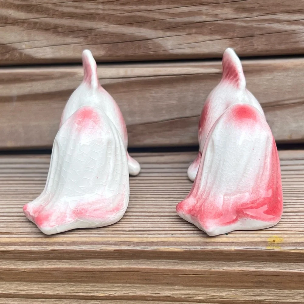 - Vintage Pink Koi Salt & Pepper Shaker Set from Japan! EUC!